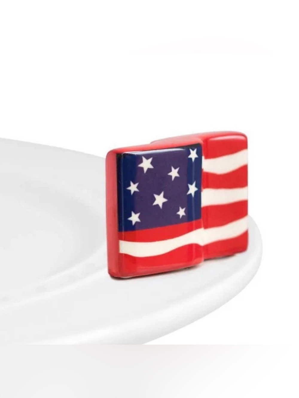 Nora Fleming Mini Charm 8 Stars & Stripes Forever USA American Flag A18 RETIRED